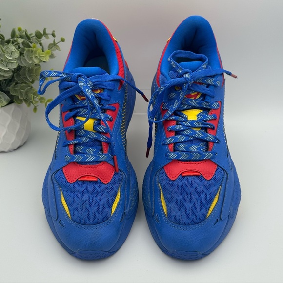 Puma Other - Puma Men’s Justice League X RsZ Superman Blue Synthetic Sneakers Shoes Size 10
